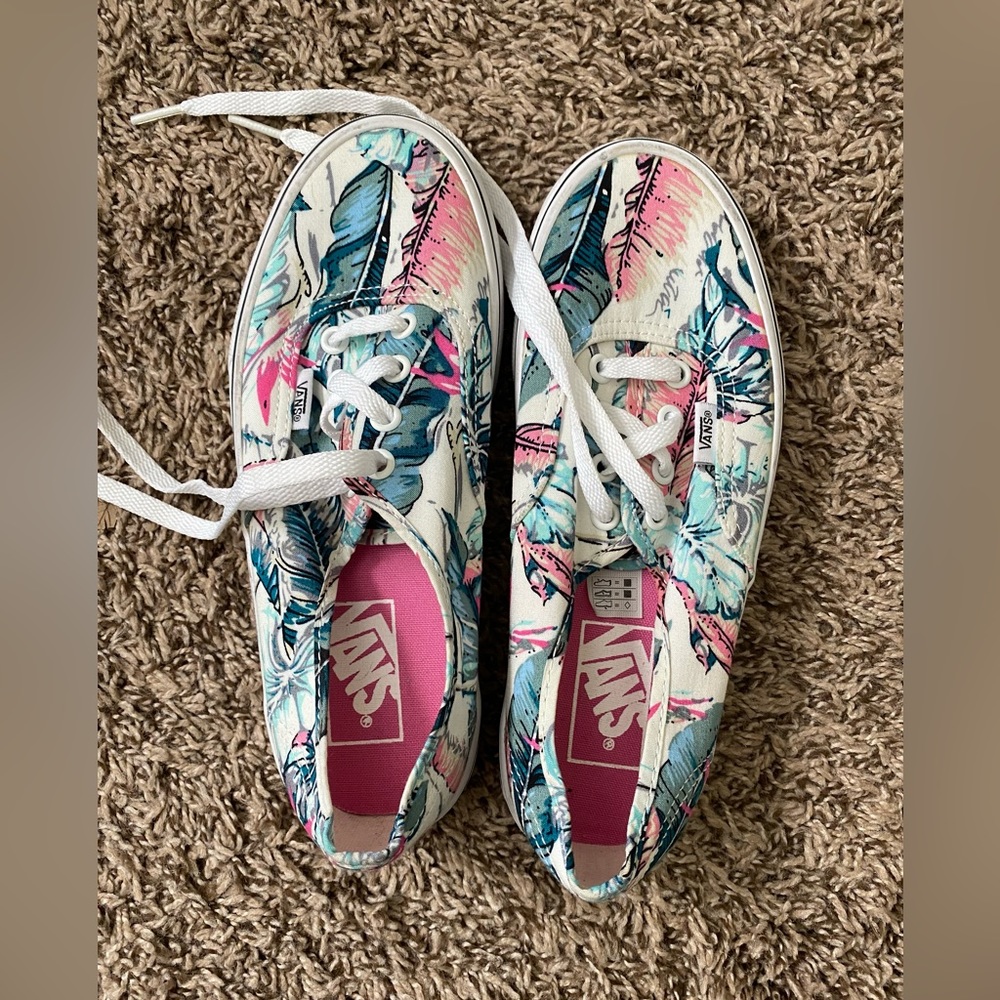 New Floral Print Vans